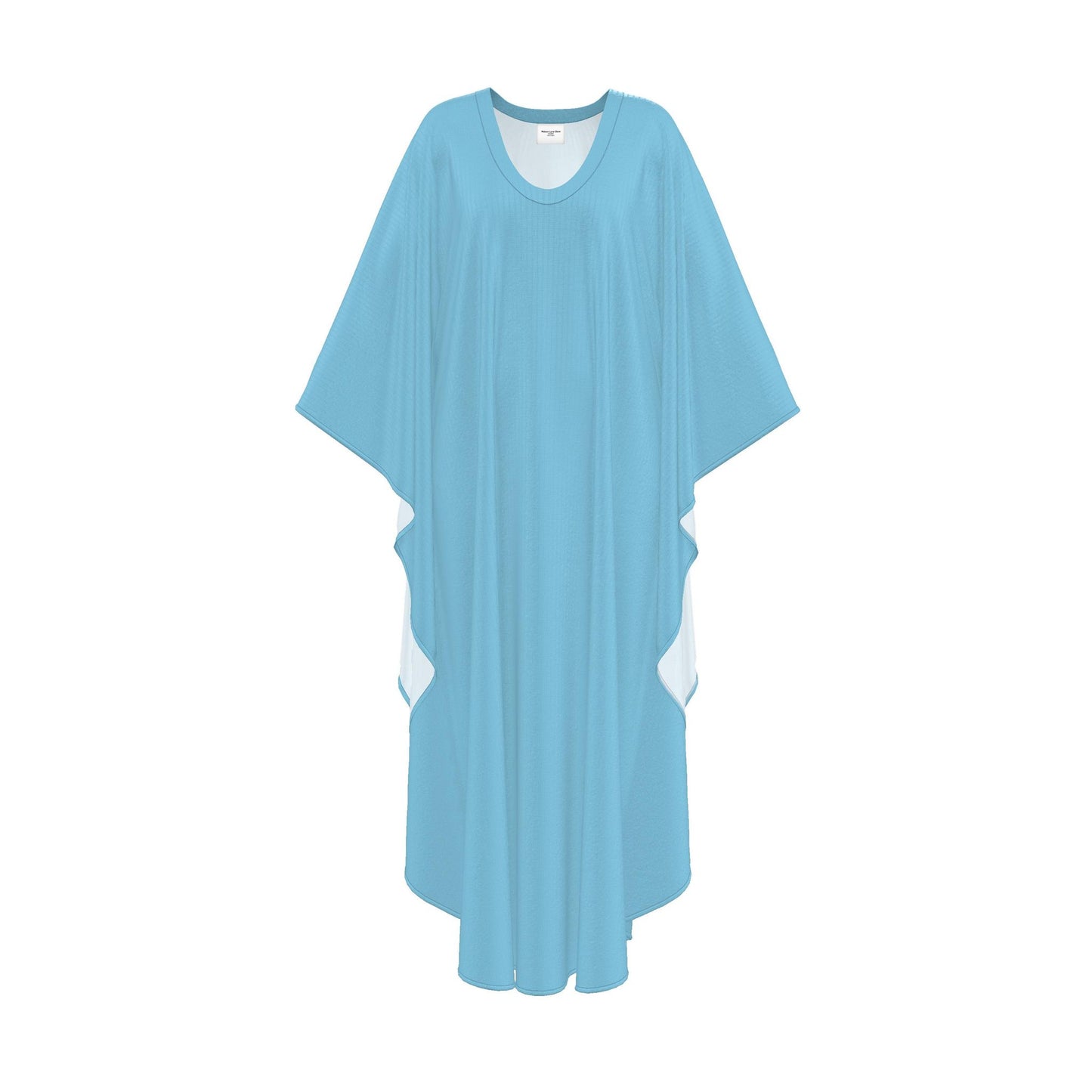Maxi Kaftan-Elegant Silk Georgette- Sky Blue