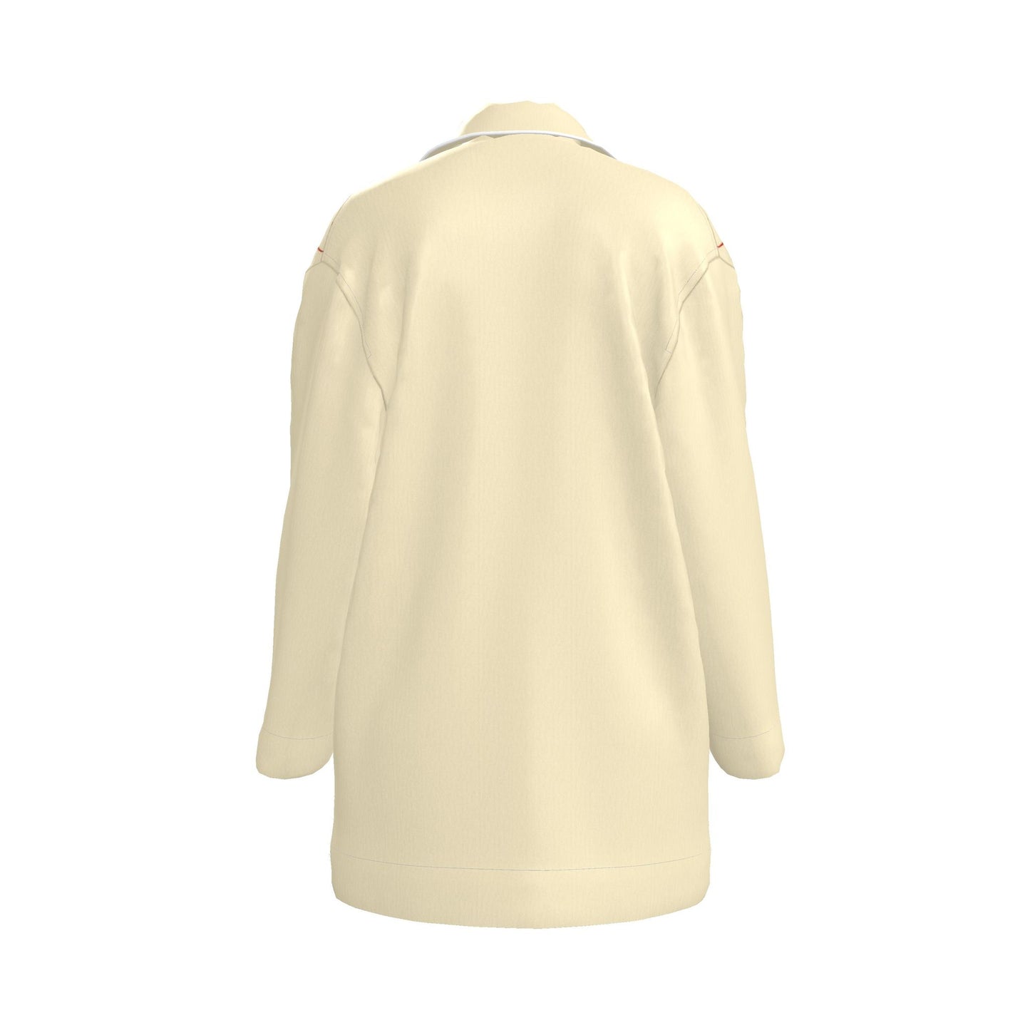 Womens Luxury Ivory Heart Pyjama Shirt