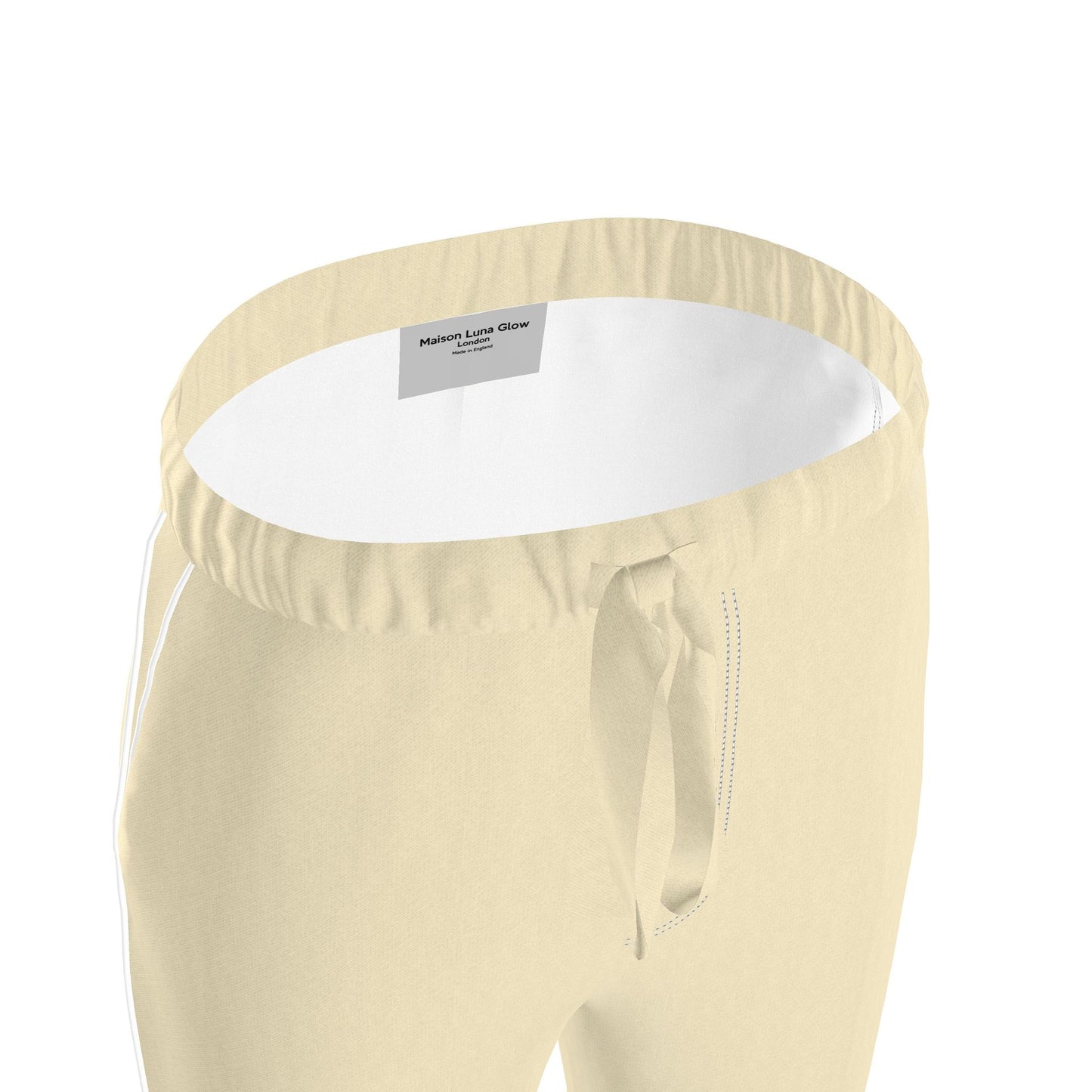 Womens Luxury Ivory Pyjama Trousers
