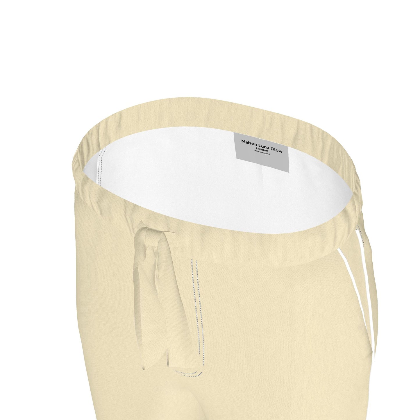 Womens Luxury Ivory Pyjama Trousers