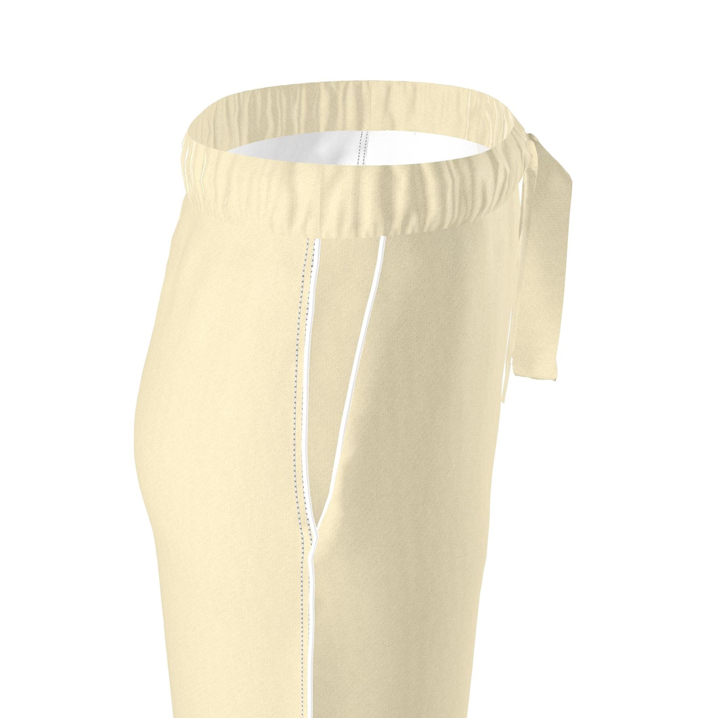 Womens Luxury Ivory Pyjama Trousers