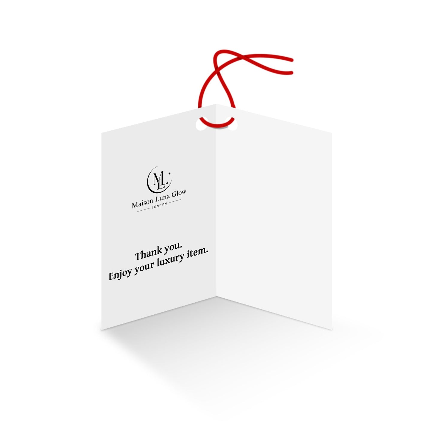 Maison Luna Glow - Premium Custom Folded Swing Tags