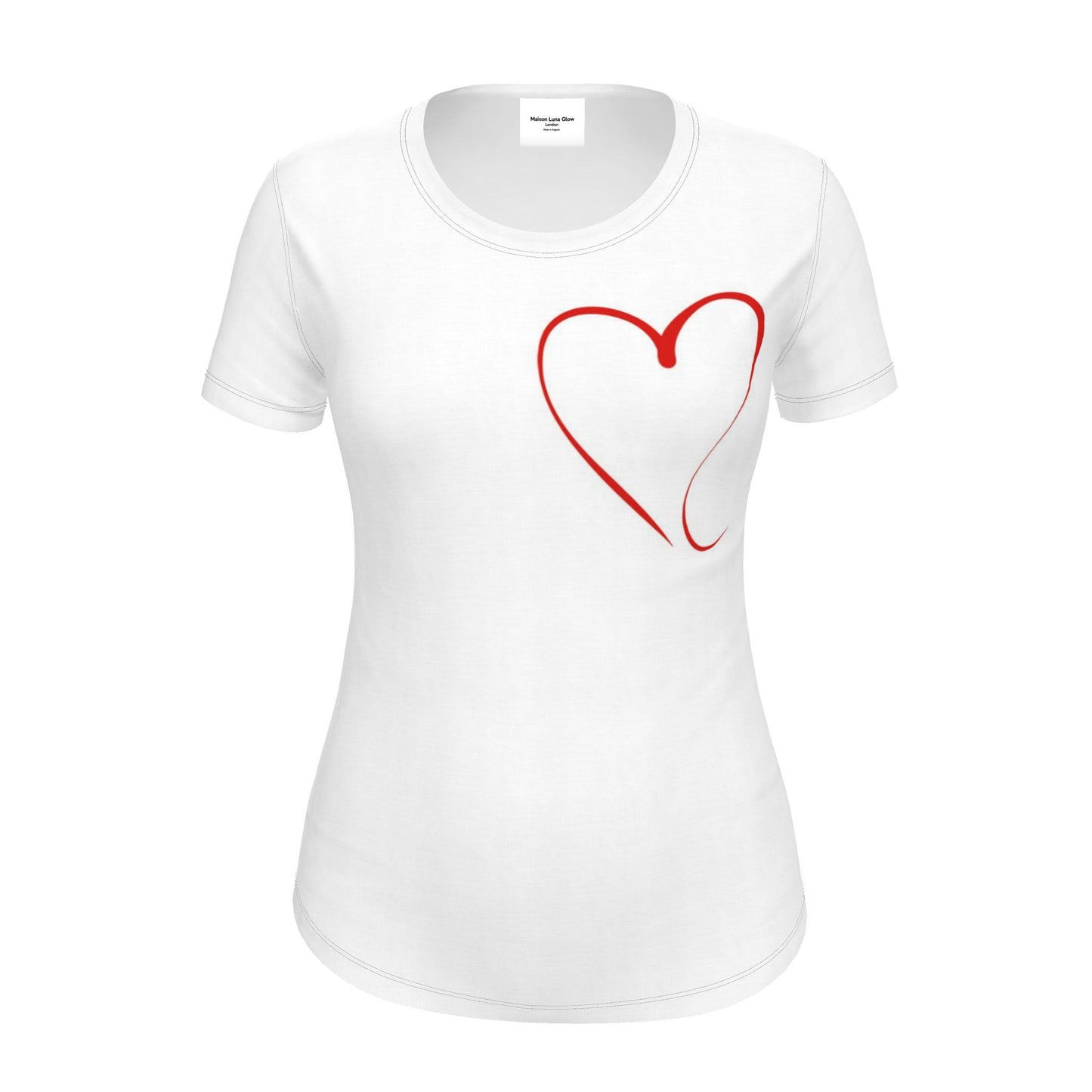 Maison Luna Glow - Heartbeat Casual Women's Short Sleeve T-Shirt
