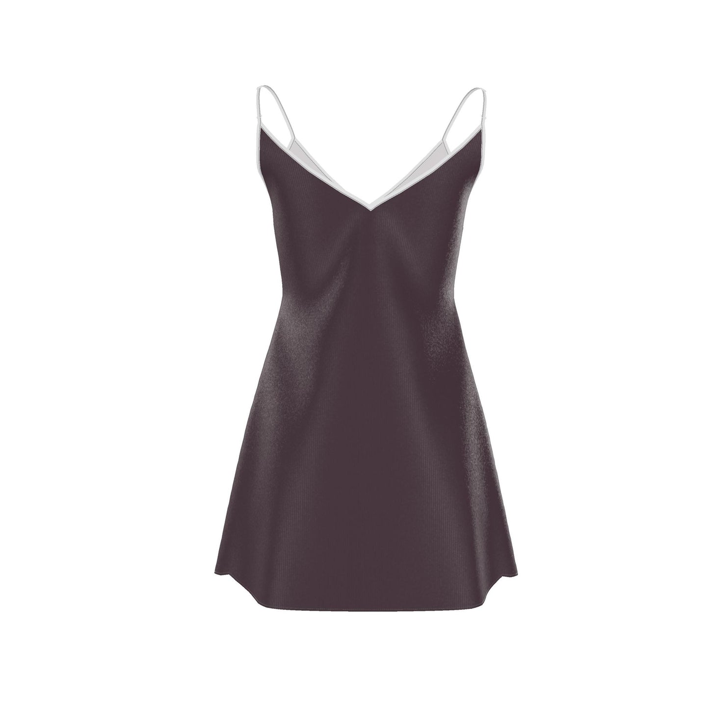 Maison Luna Glow - Mini Slip Dress - Burgundy