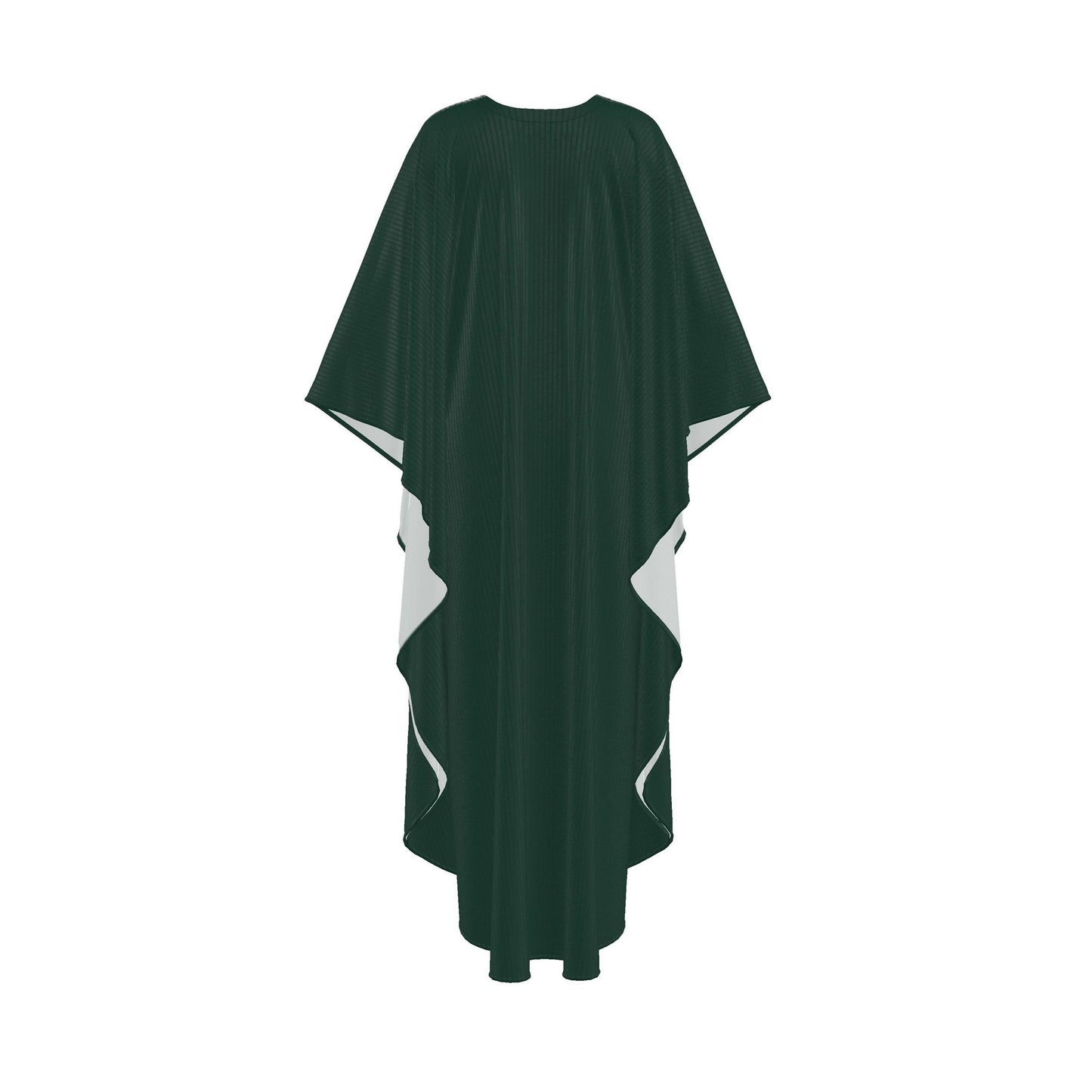 Maxi Kaftan-Elegant Silk Georgette- Emerald Green