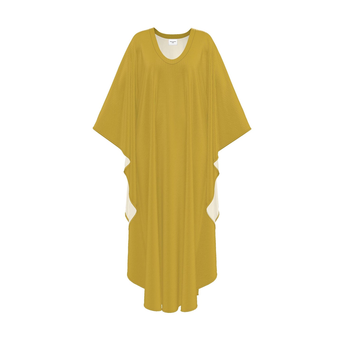 Maxi Kaftan-Elegant Silk Georgette- Royal Gold