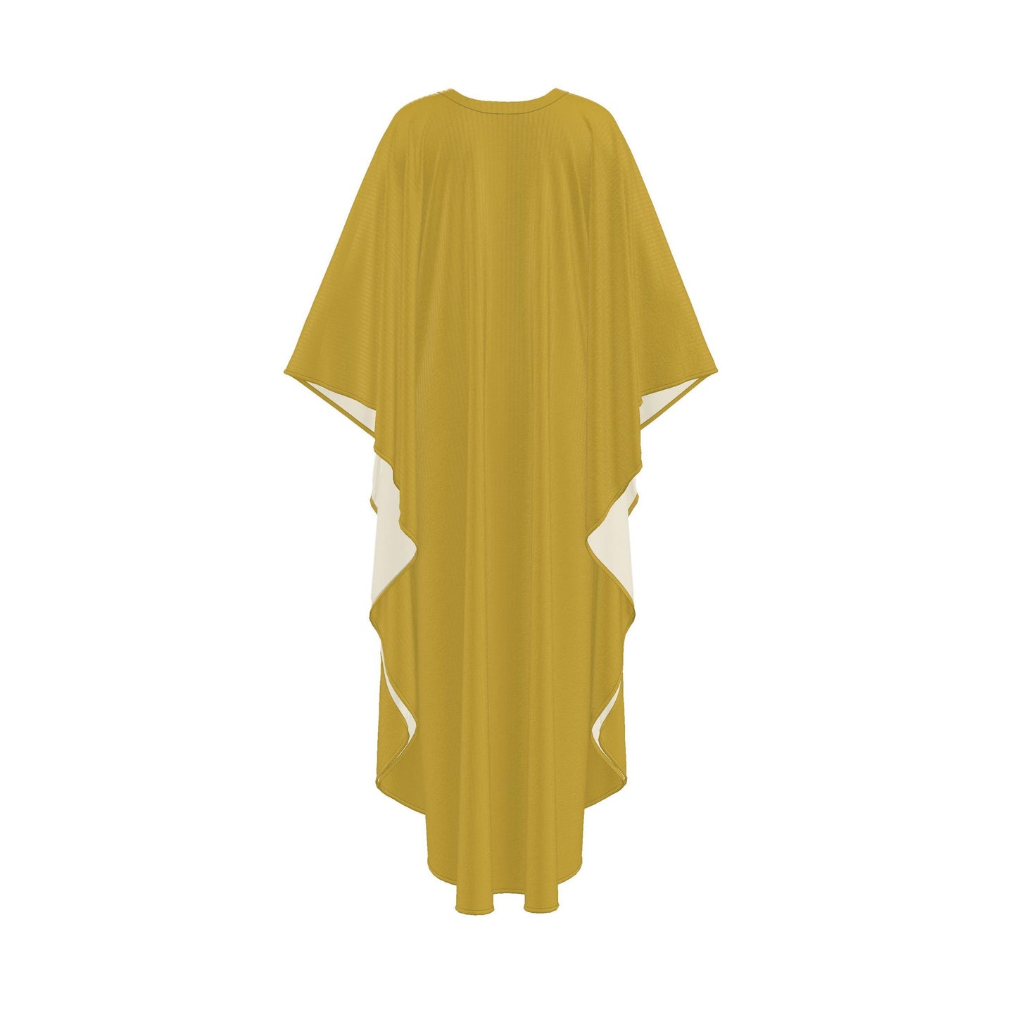 Maxi Kaftan-Elegant Silk Georgette- Royal Gold