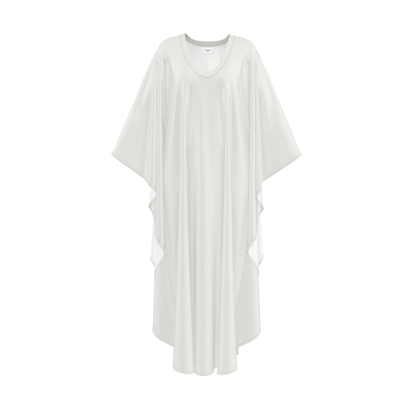 Maxi Kaftan-Elegant Silk Georgette- Royal Ivory