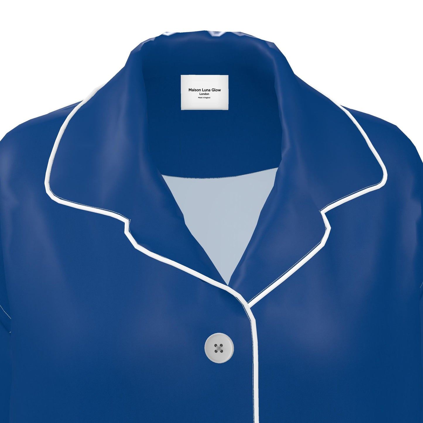 Womens Luxury Pyjama Shirt - Royal Blue