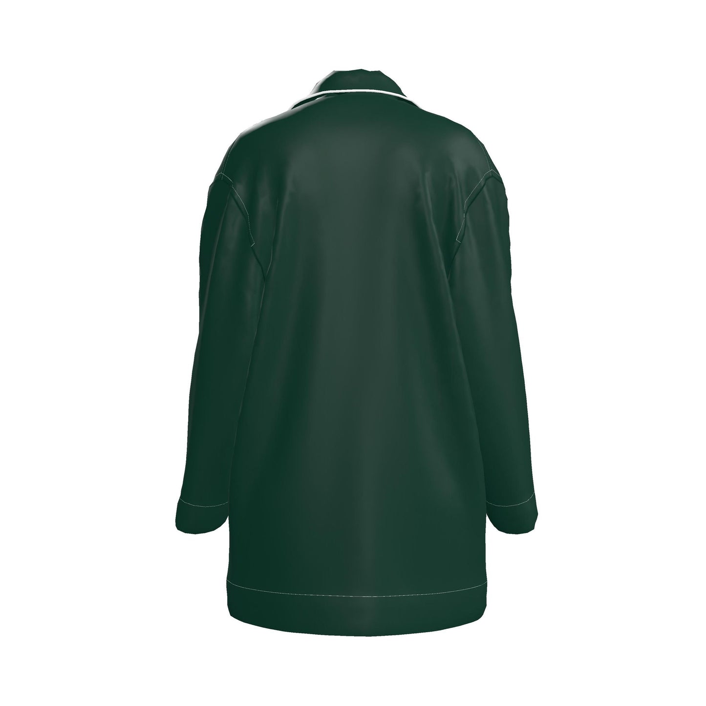 Womens Luxury Pyjama Shirt - Emerald Green