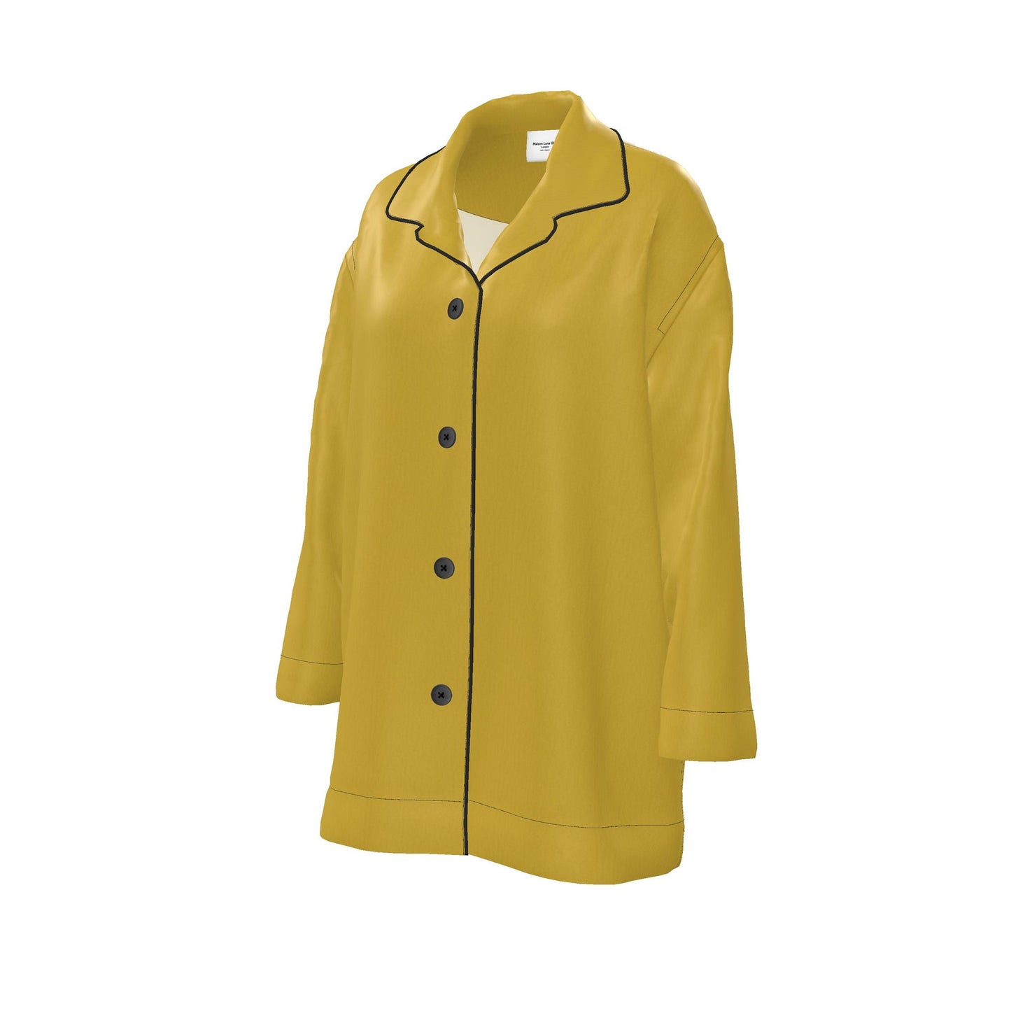 Womens Luxury Pyjama Shirt - Royal Gold