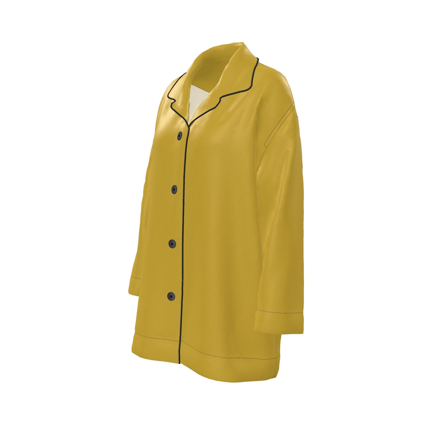 Womens Luxury Pyjama Shirt - Royal Gold