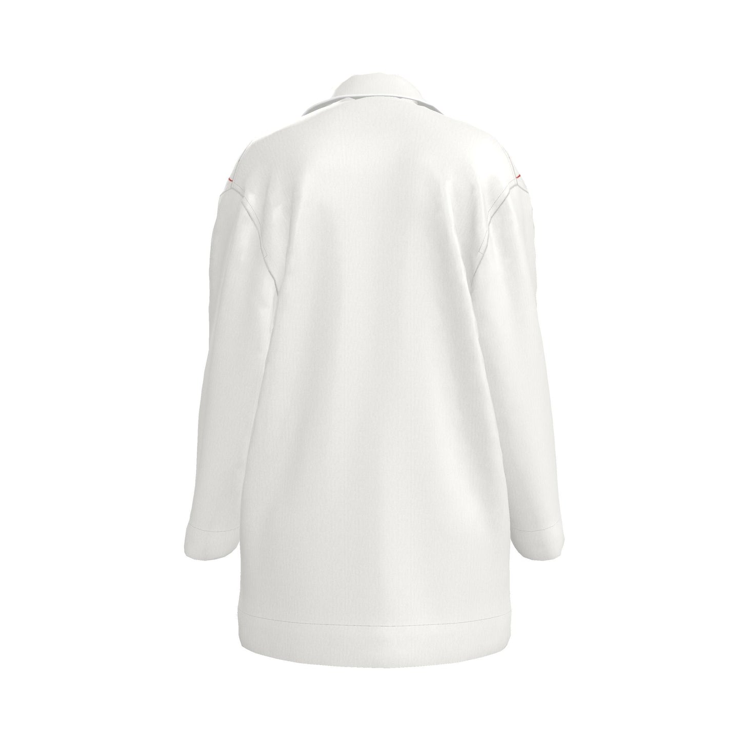 Womens Luxury Heart Pyjama Shirt - Royal Ivory