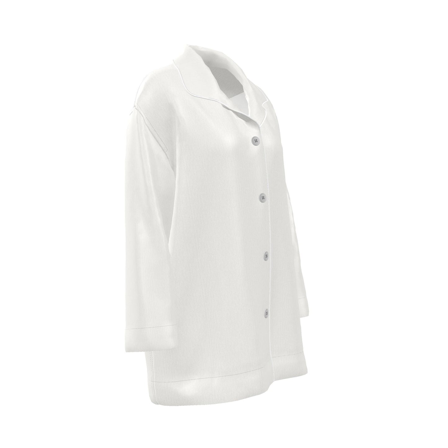 Womens Luxury Pyjama Shirt - Royal Ivory