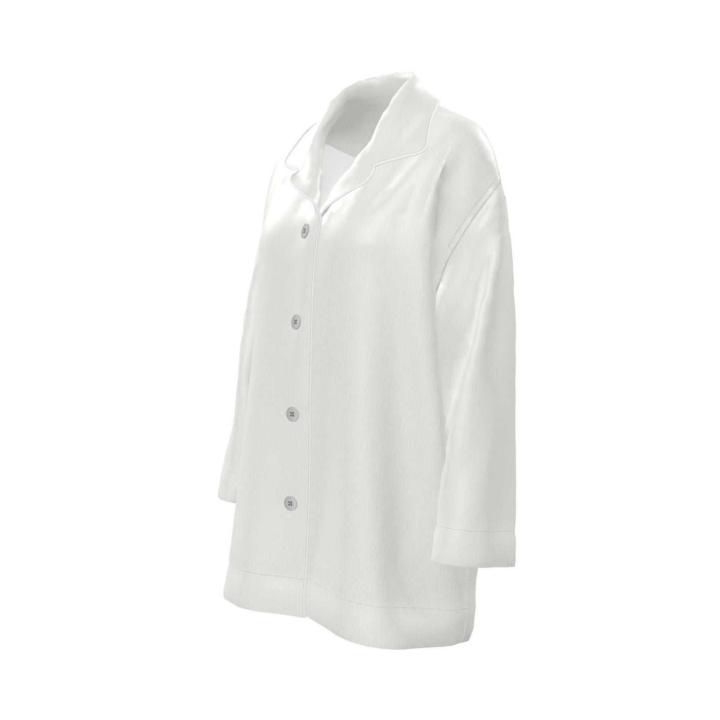 Womens Luxury Pyjama Shirt - Royal Ivory