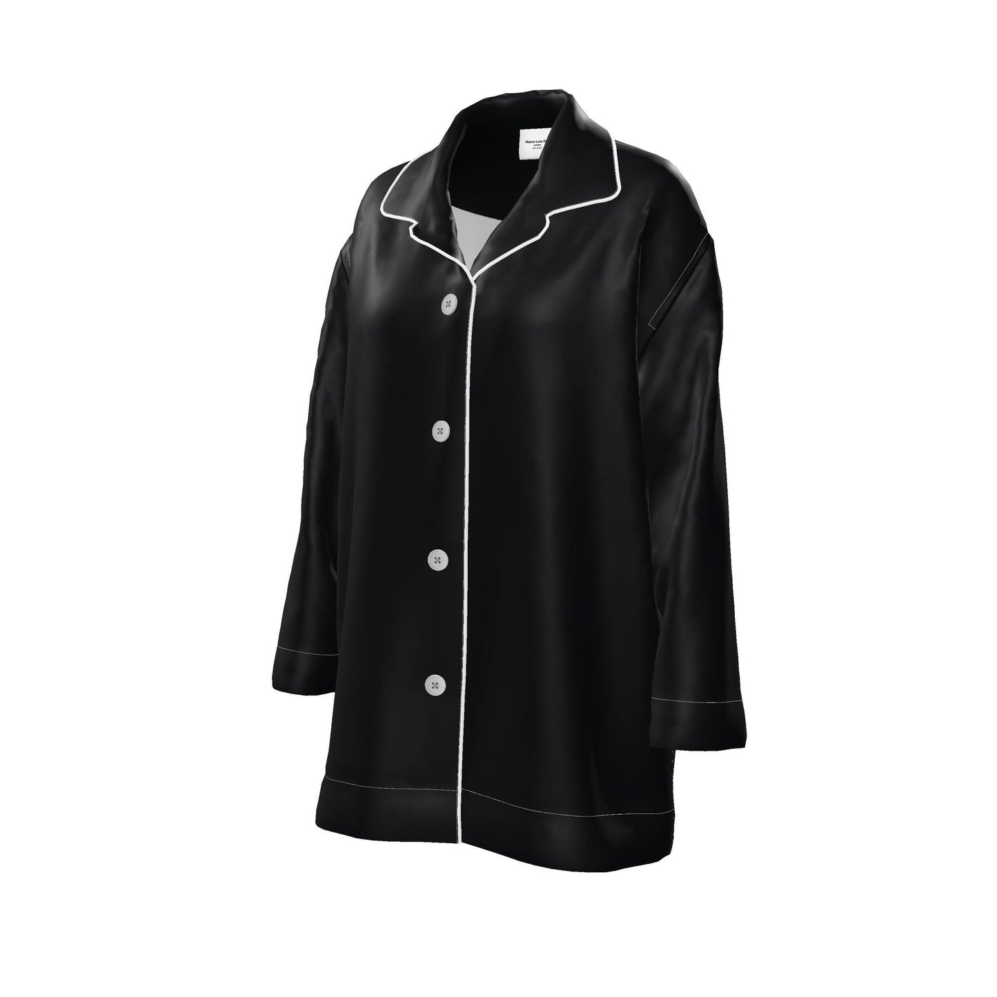 Womens Luxury Pyjama Shirt - Royal Midnight