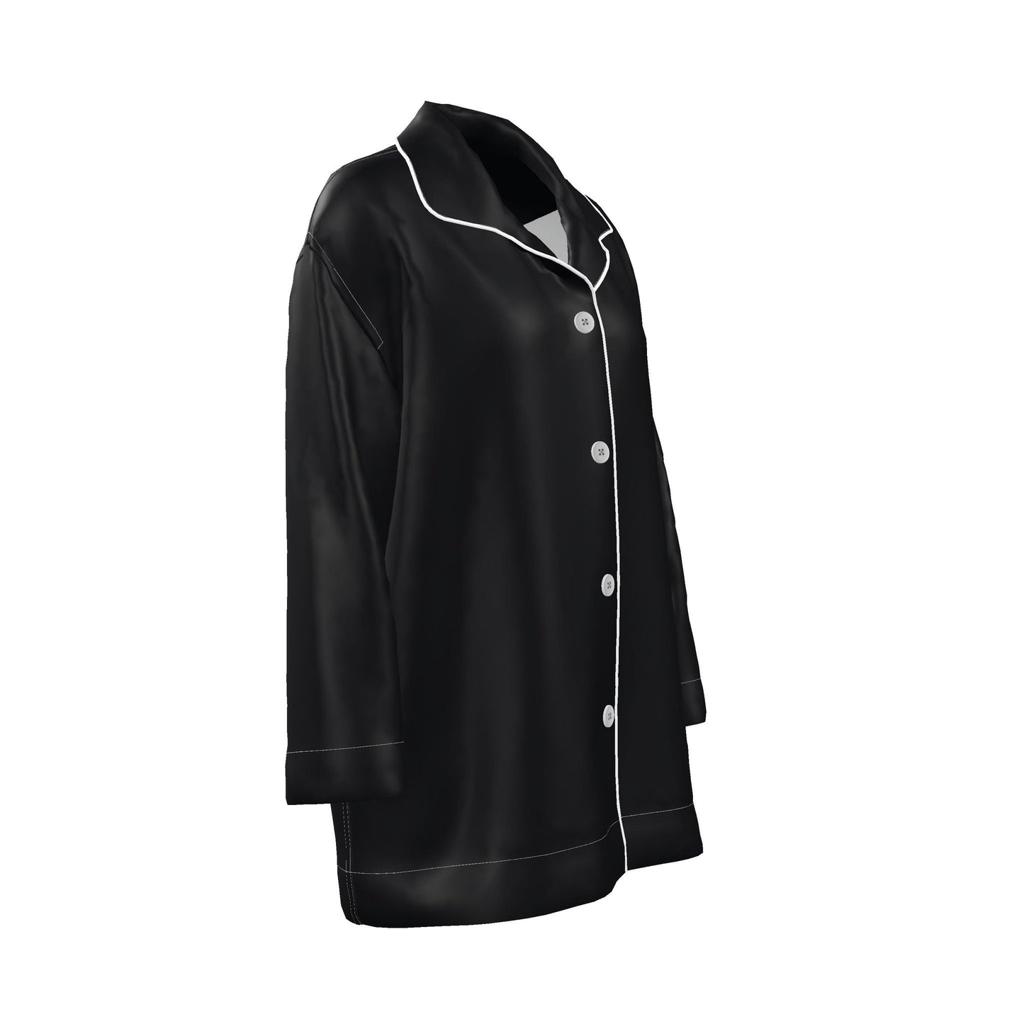 Womens Luxury Pyjama Shirt - Royal Midnight