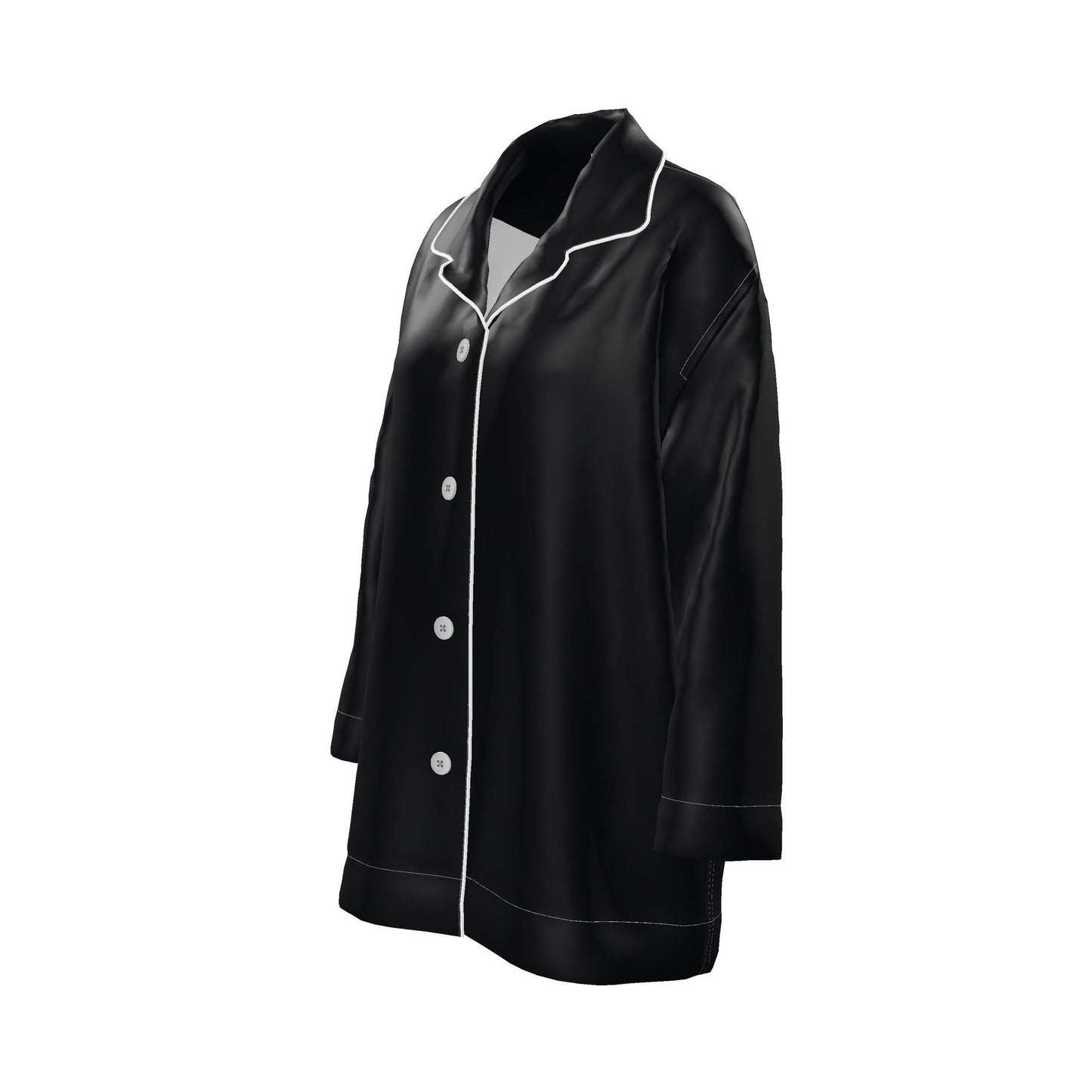 Womens Luxury Pyjama Shirt - Royal Midnight