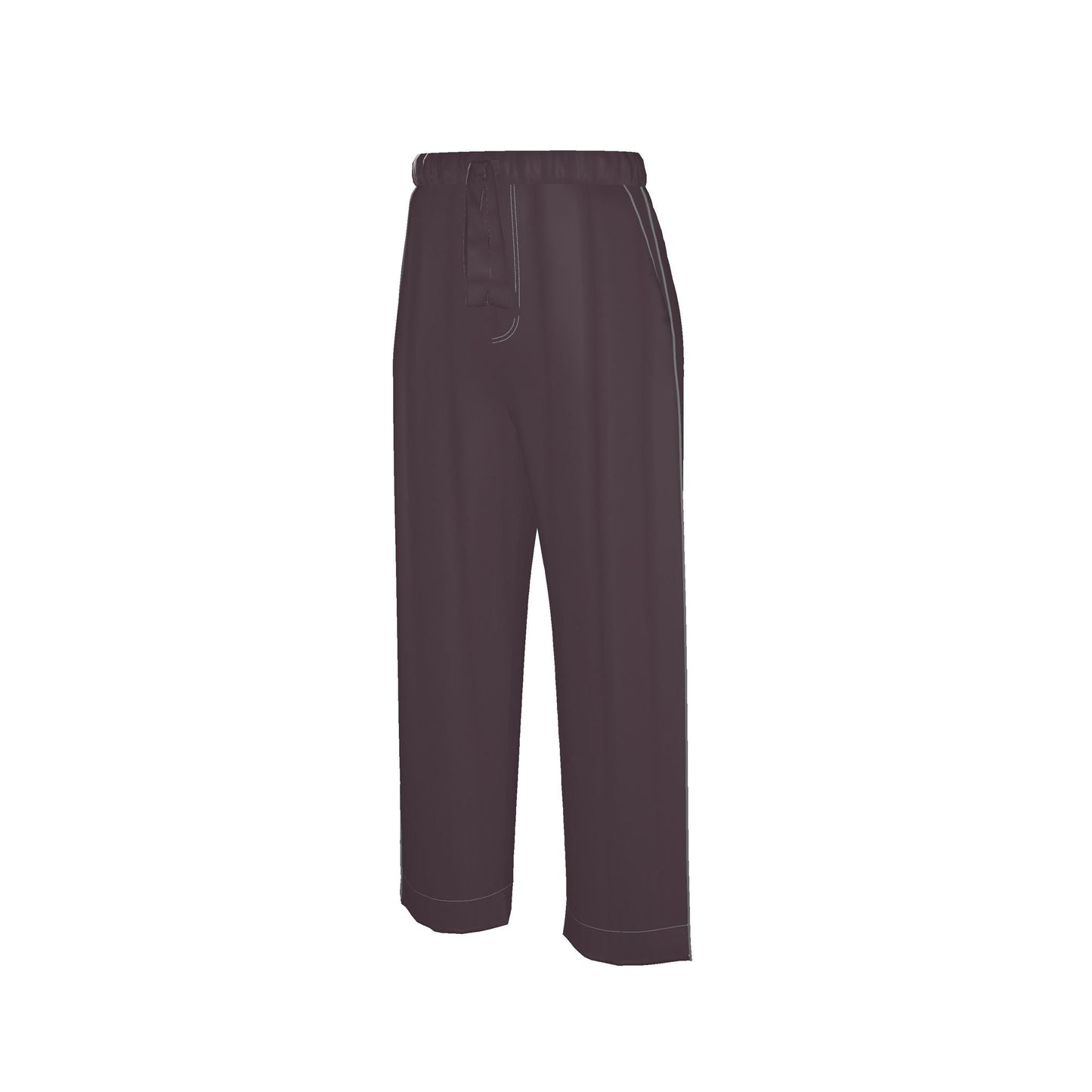 Womens Luxury Pyjama Trousers - Burgundy
