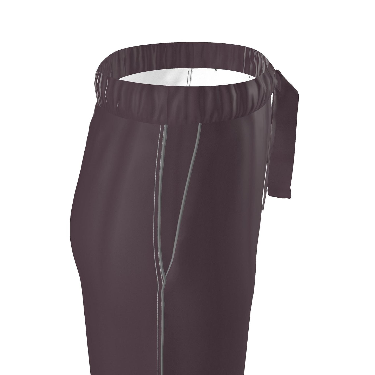 Womens Luxury Pyjama Trousers - Burgundy