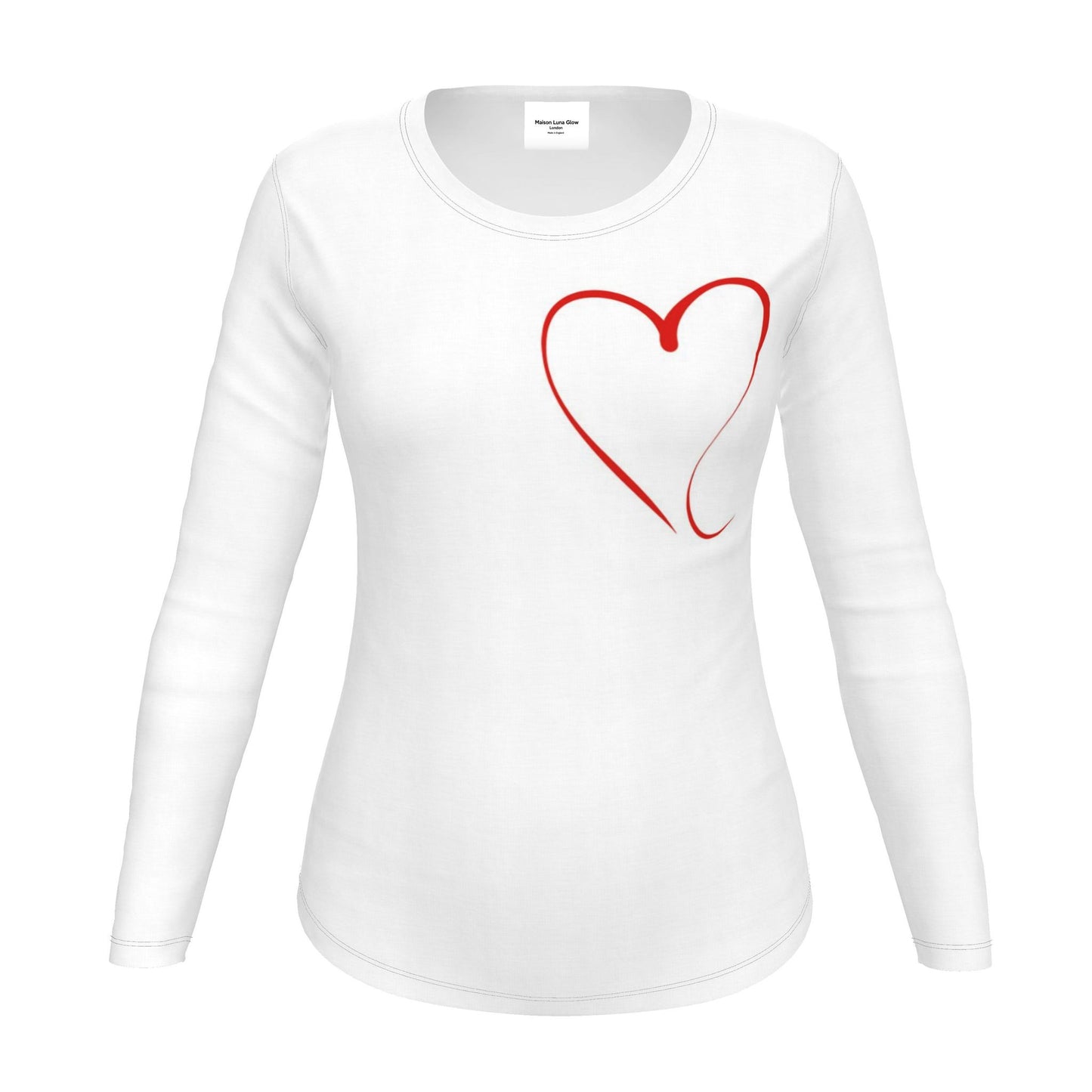 Maison Luna Glow - Heartbeat Casual Women's - Long Sleeve T-Shirt
