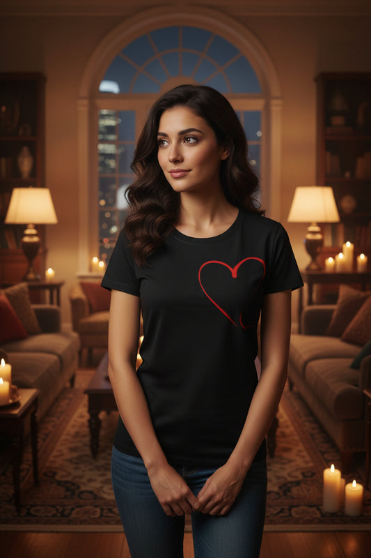 Maison Luna Glow - Heartbeat Casual Women's Short Sleeve T-Shirt