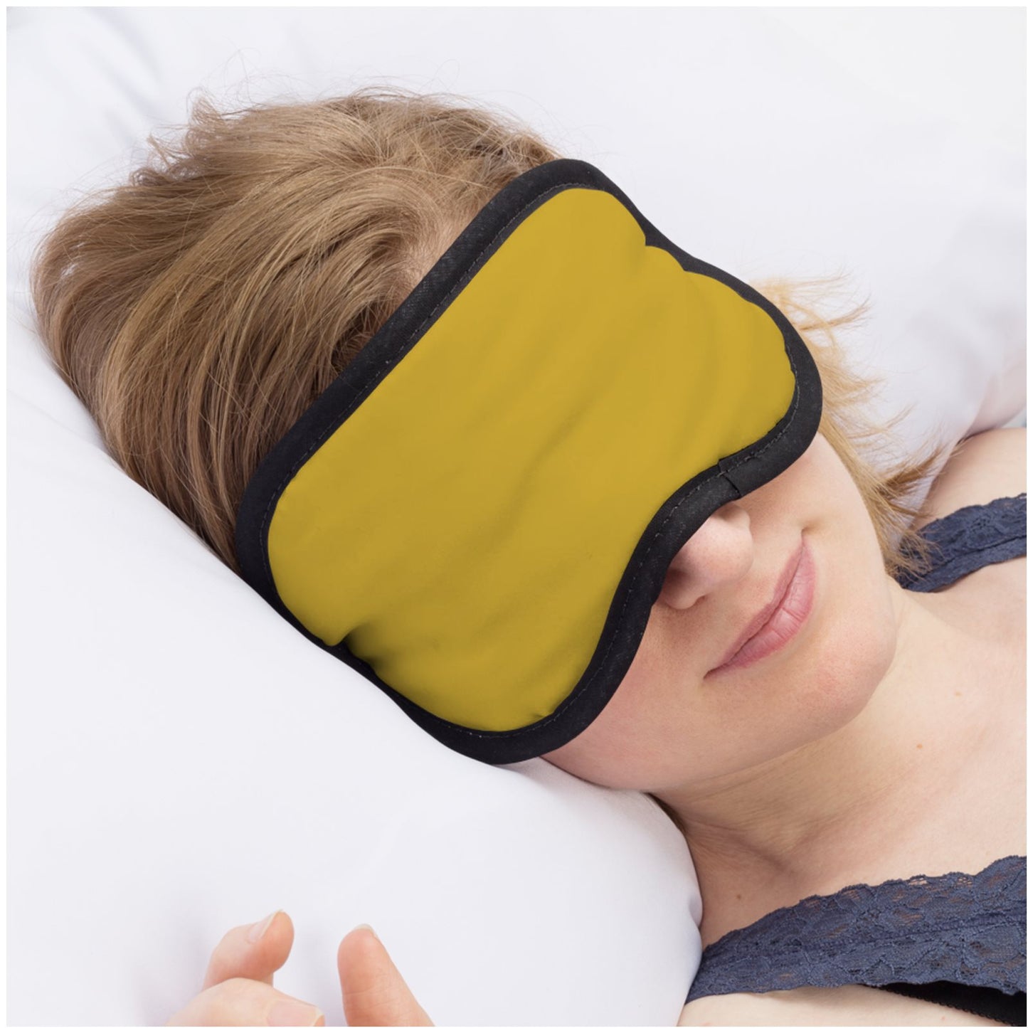 Maison Luna Glow - Luxury Satin Eye Mask for Sleeping - Royal Gold