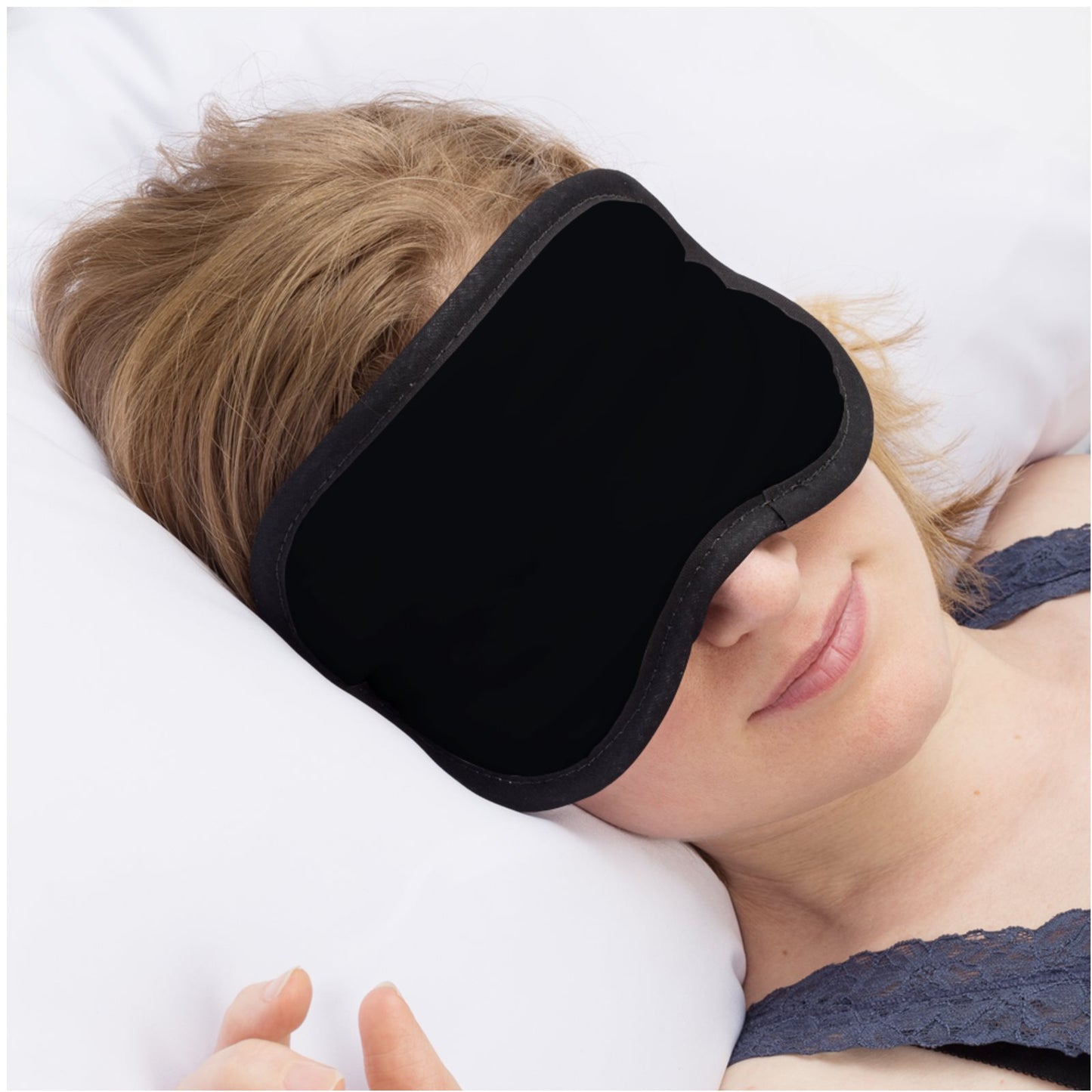 Maison Luna Glow - Luxury Satin Eye Mask for Sleeping - Royal Midnight