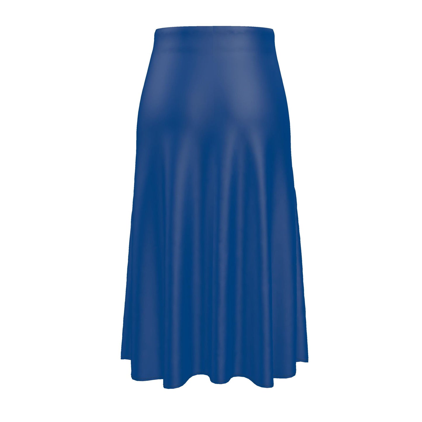 Maison Luna Glow - A-Line Midi Skirt - Royal Blue