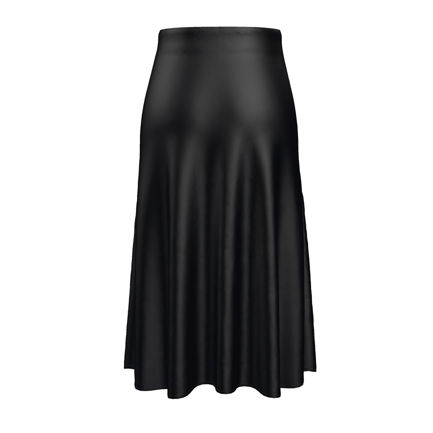 Maison Luna Glow - A-Line Midi Skirt - Royal Midnight