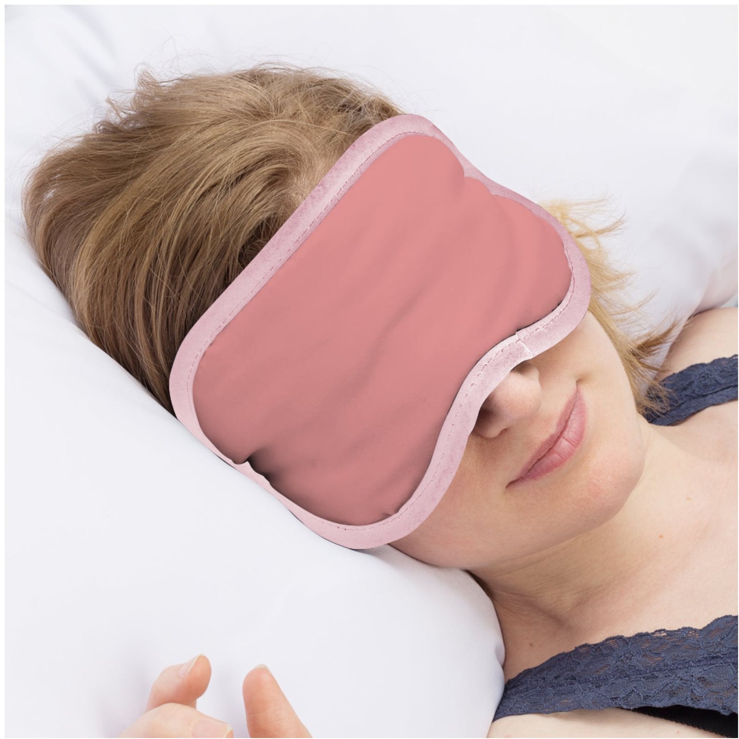 Maison Luna Glow - Luxury Satin Eye Mask for Sleeping - Pink