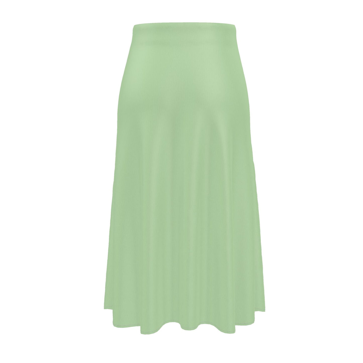 Maison Luna Glow - A-Line Midi Skirt - Green